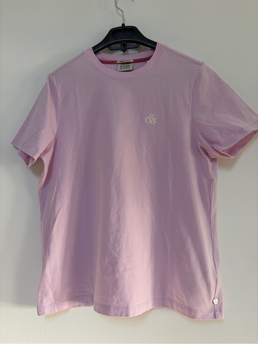 Scotch & Soda Cotton T-shirt Pink Medium